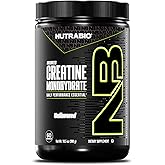 NutraBio Pure Micronized Creatine Monohydrate Powder Supplement, Unflavored, (300 g) - Supports Bulk Muscle Energy, Recovery, and Strength - HPLC Tested Creatine Powder Supplement for Men and Women