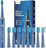 Coulax Pro Electric Toothbrush for Adults and Kids 8 Heads 5 Modes 2 Min