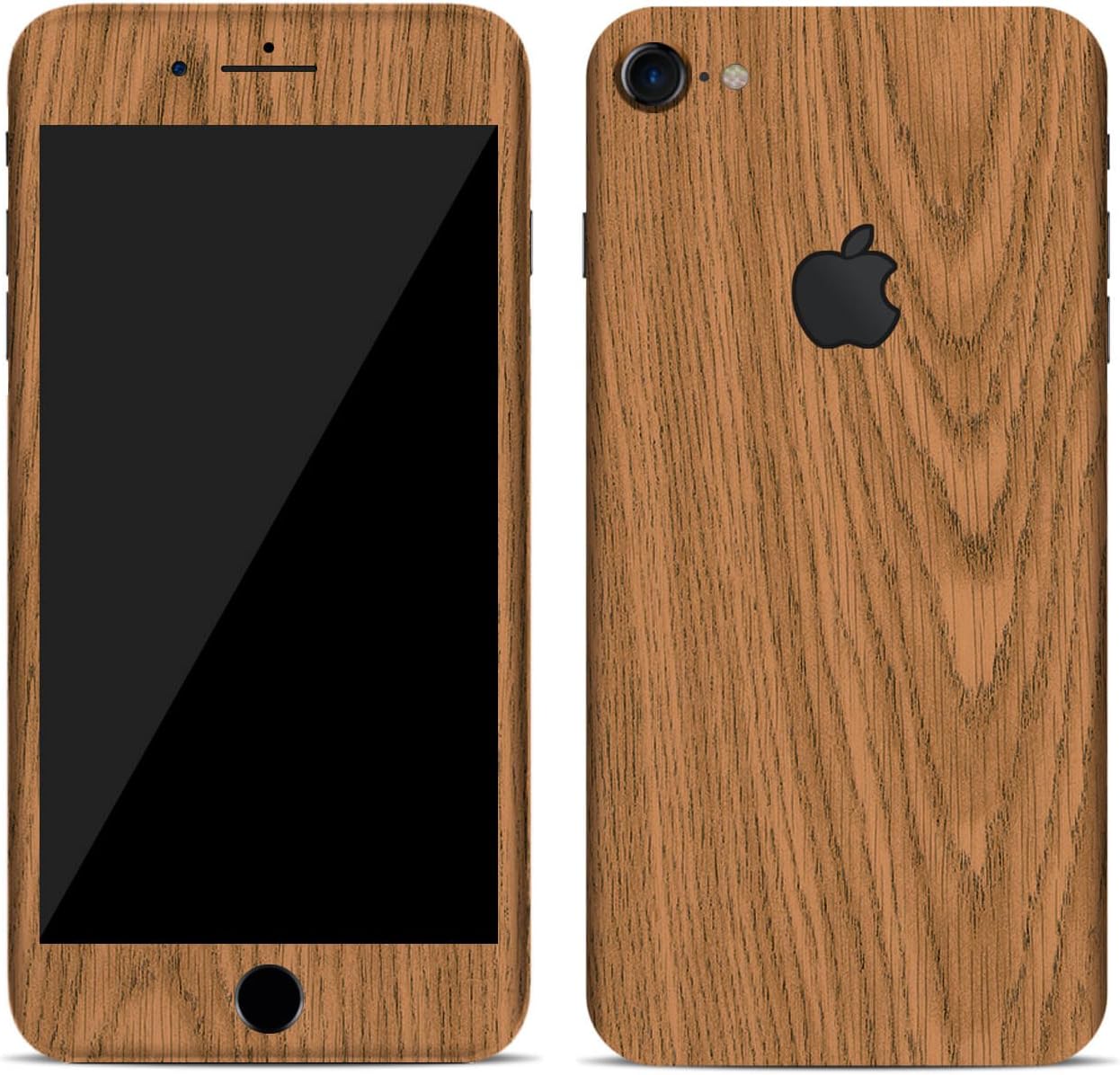 SmartSkins Textured skin sticker for iPhone 7 & 7+ plus Full Body Wrap (iphone 7 plus, light oak)