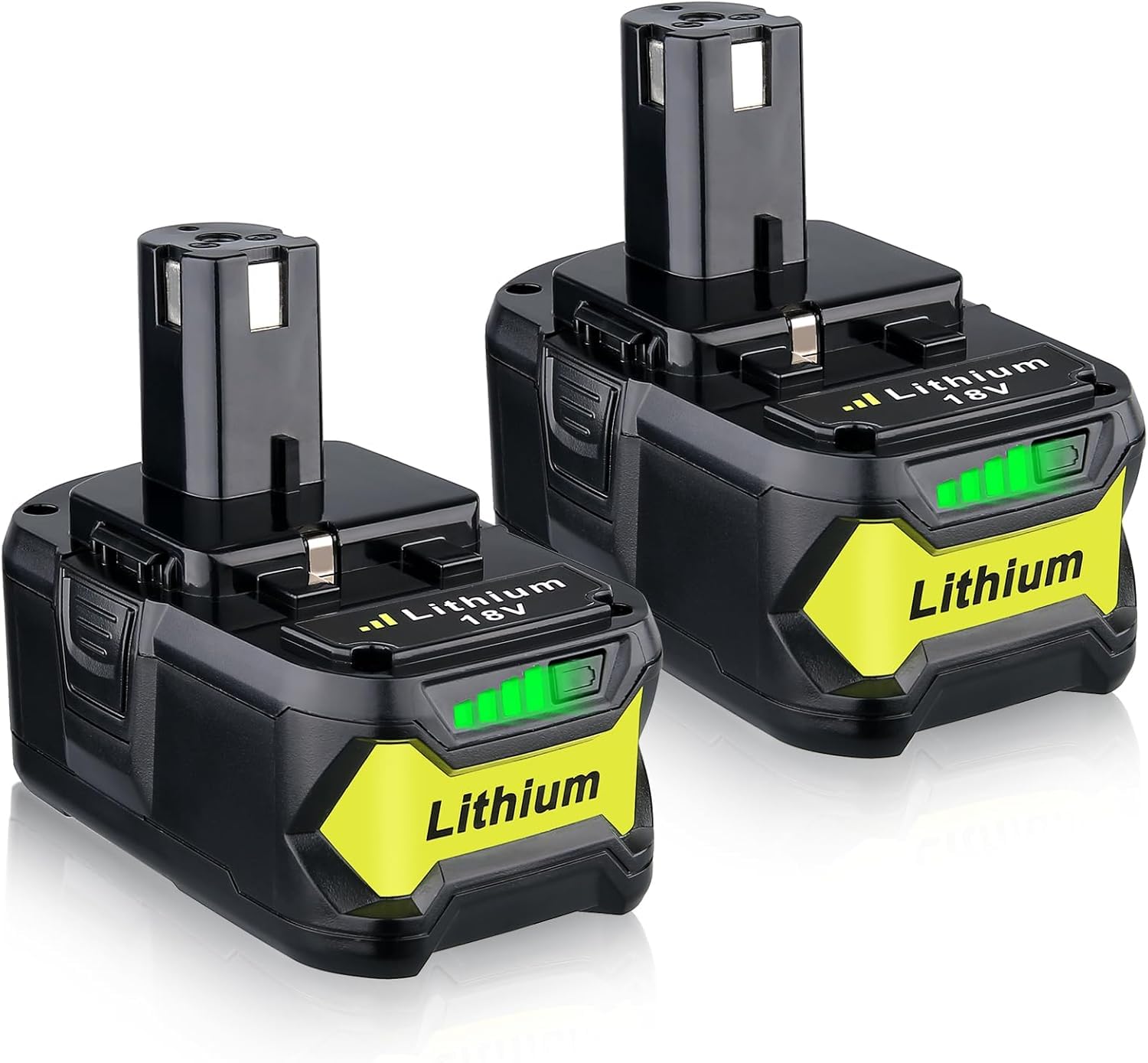 Photo 1 of Masione 2Pack 7.0Ah High Capacity Replacement for Ryobi 18v Battery RBL 1810 with LED Indicator,Compatible with Ryobi Lithium Battery P102 P103 P104 P105 P107 P108 P109 RBL1810