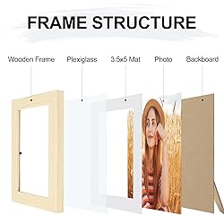Vittanly 4x6 Picture Frame, Display Pictures 3.5x5