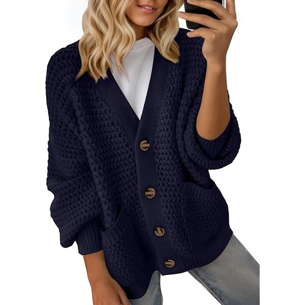 HZSONNE Women's Kimono Batwing Cardigan - Cable Knit, Hollow Out, Slouchy Open Front (Soft & Lightweight)