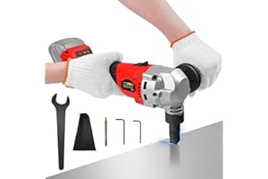 Cordless Metal Nibbler for Milwaukee 18V Battery, Brushless Nibbler Metal Cutter with 3 Speed, Electric Nibbler Steel Cutter 