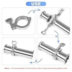 JMCOLMTTri Clamp 6 Inch Single Pin Heavy Duty with