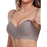 Vinfact Smooth Nursing Bras for Breastfeeding Seamless Maternity Bras for Pregnancy Wireless Bralette with Extra Bra Extender