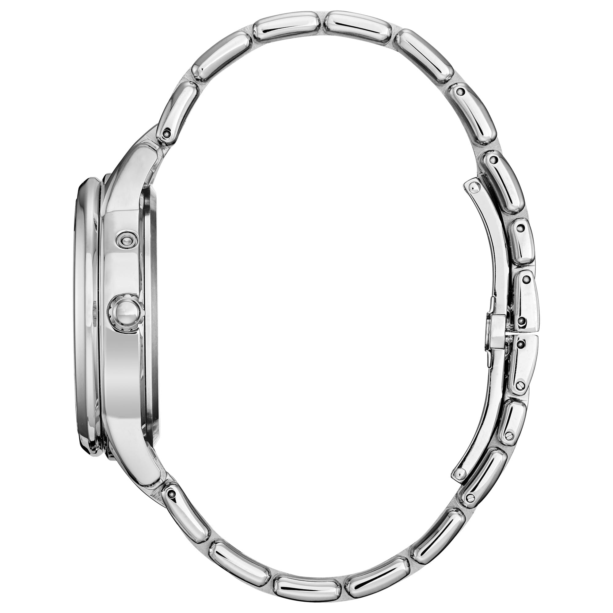 Citizen Women's Eco-Drive Calendrier, Moon Phase Diamond Accents Dial, Stainless Case and Bracelet Watch, Month/Day/Date
