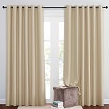 PONY DANCE Thermal Insulated Curtains 2 Pieces 80x84 Eyelet Biscotti Beige