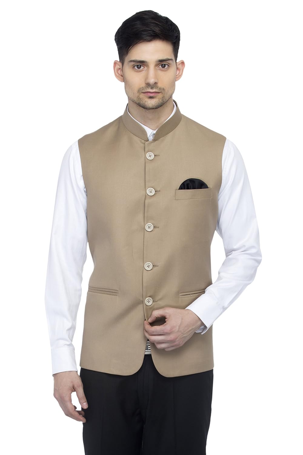 favoroski bandhgala sleeveless modi jackets ethnic men's wear