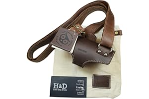 Hide & Drink, Leather Umbrella Holder W/Adjustable Strap, Urban Vintage Accessories, Handmade Includes 101 Year Warranty :: Bourbon Brown