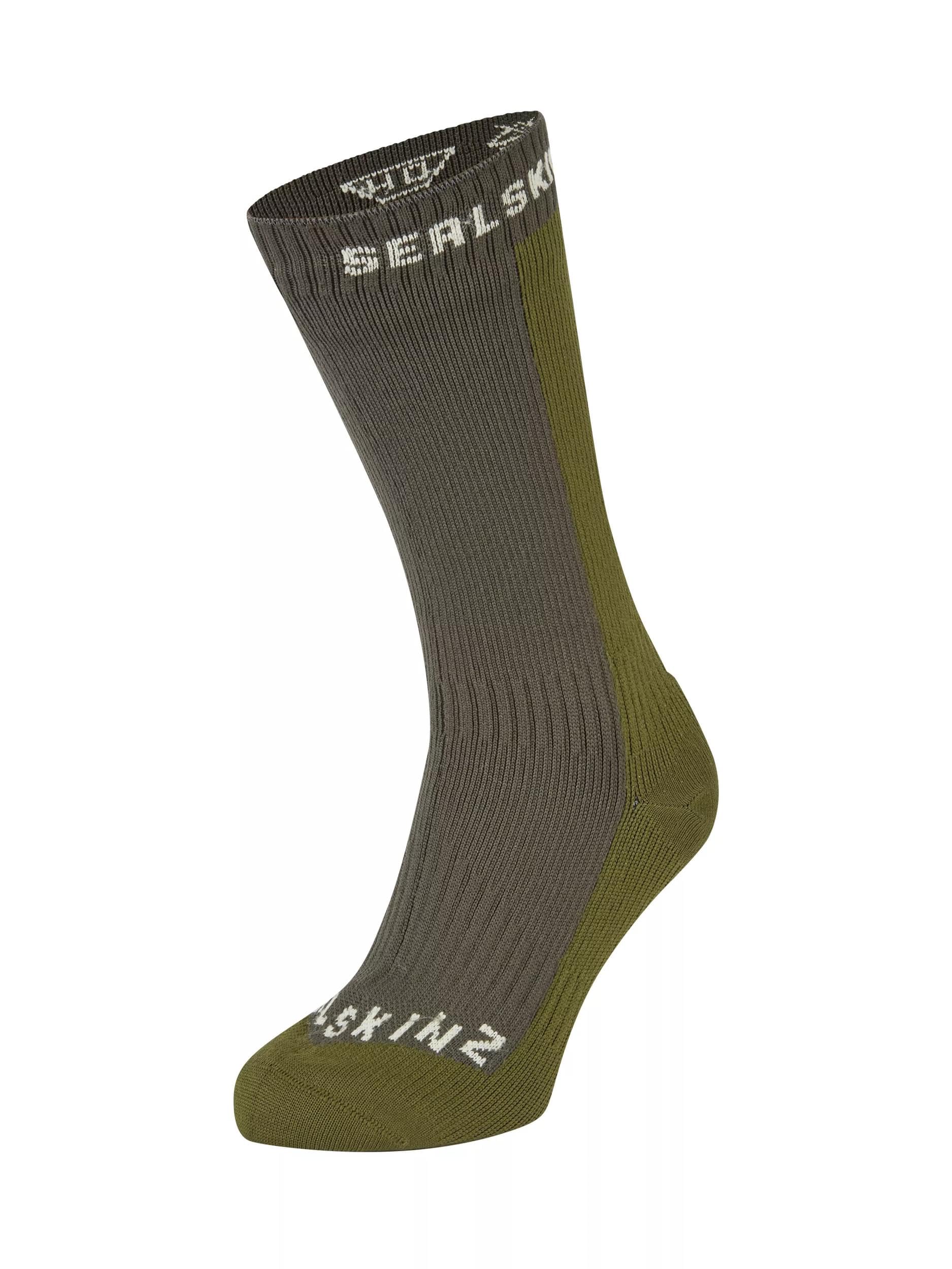 SEALSKINZ | Starston | Unisex Waterproof Cold Weather Mid Length Merino Wool Lined Sock | Outdoor Adventure & Winter Sports, Hiking | Three-Layer Insulation Technology Image