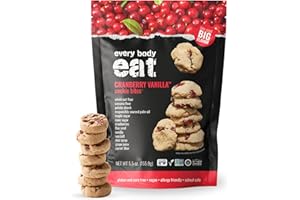 Every Body Eat Crunchy Cookie Bites, Gluten & Dairy Free, Vegan, School Lunch Snacks, (5.5 Ounce (Pack of 3), Cranberry Vanilla)