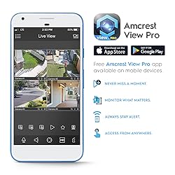 Amcrest 5MP IP PoE AI Camera w/ 49ft Color Night