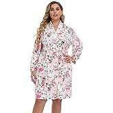 Plus Size Robes for Women Short Modal Knit Maternity Robes Plus Size Soft Kimono Robes Sleepwear