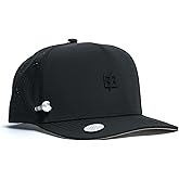BRIMZ Golf Performance Hat - Tee Holder & Magnetic Brim - Breathable Sweat & Water Resistant Golfing Snapback Cap