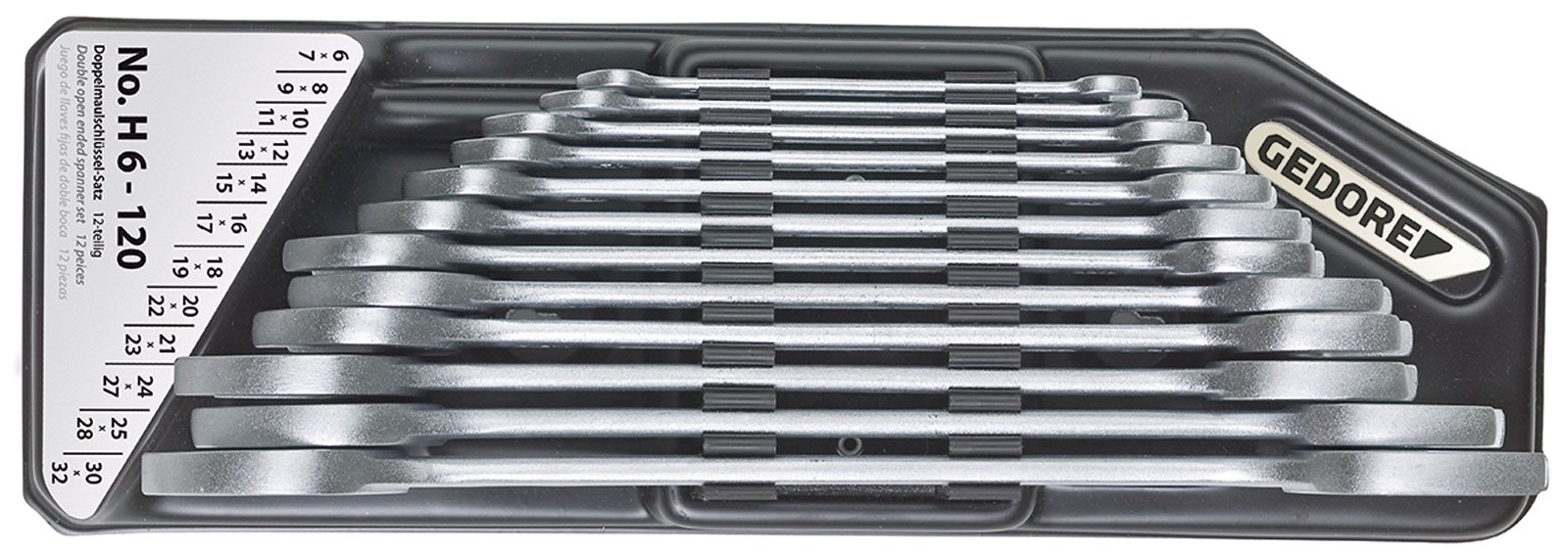 Gedore Open Ended Spanner 6 DIN3110 60635 – Pack of 1, H 6-120