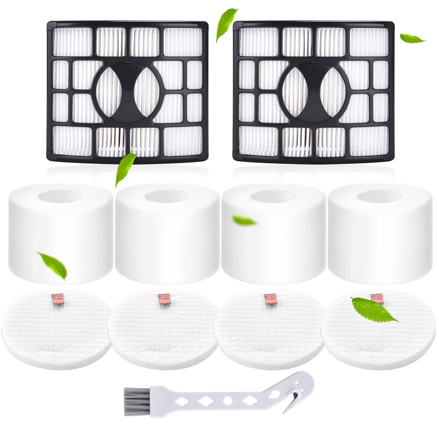 Rebirthcare NZ801UKT AZ910UKT Filter Replacement for Shark Rotator Powered Lift-Away NV801 NV680 NV681 NV620 NV682 NV683 NV800 UV810 AX910 Duoclean Upright Vacuum Filters Parts # XFF680 & XHF680