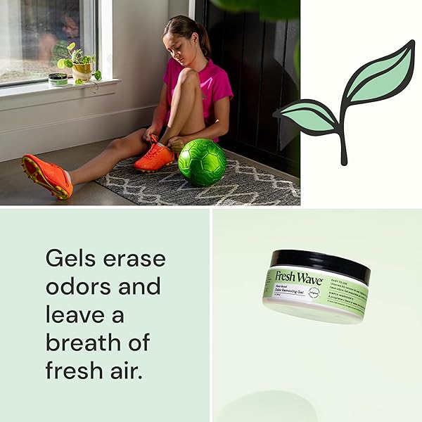 FRESH WAVE ODOR REMOVING GEL, 7 OZ., PACK OF 3 – ODOR ABSORBERS FOR HOME, SAFER ODOR RELIEF, NATURAL PLANT-BASED ODOR ELIMINATOR, EVERY 7 OZ. LASTS 15-30 DAYS, FOR COOKING, TRASH & PETS