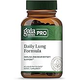 GAIA HERBS PRO Daily Lung Formula - Respiratory Health Support* - Immune Supplement with Mullein Leaf, Marshmallow Root & More - Vegan, Gluten-Free, Soy-Free - 60 Liquid Phyto-Caps (60 Servings)