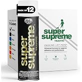 Fox Valley Super Supreme Traffic Striping Paint 18 oz 12-Pack, White