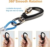 Chuiendi Dog Tie Out Cable 360° Swivel Lockable Hook PVC Coated 10ft-120ft view 3