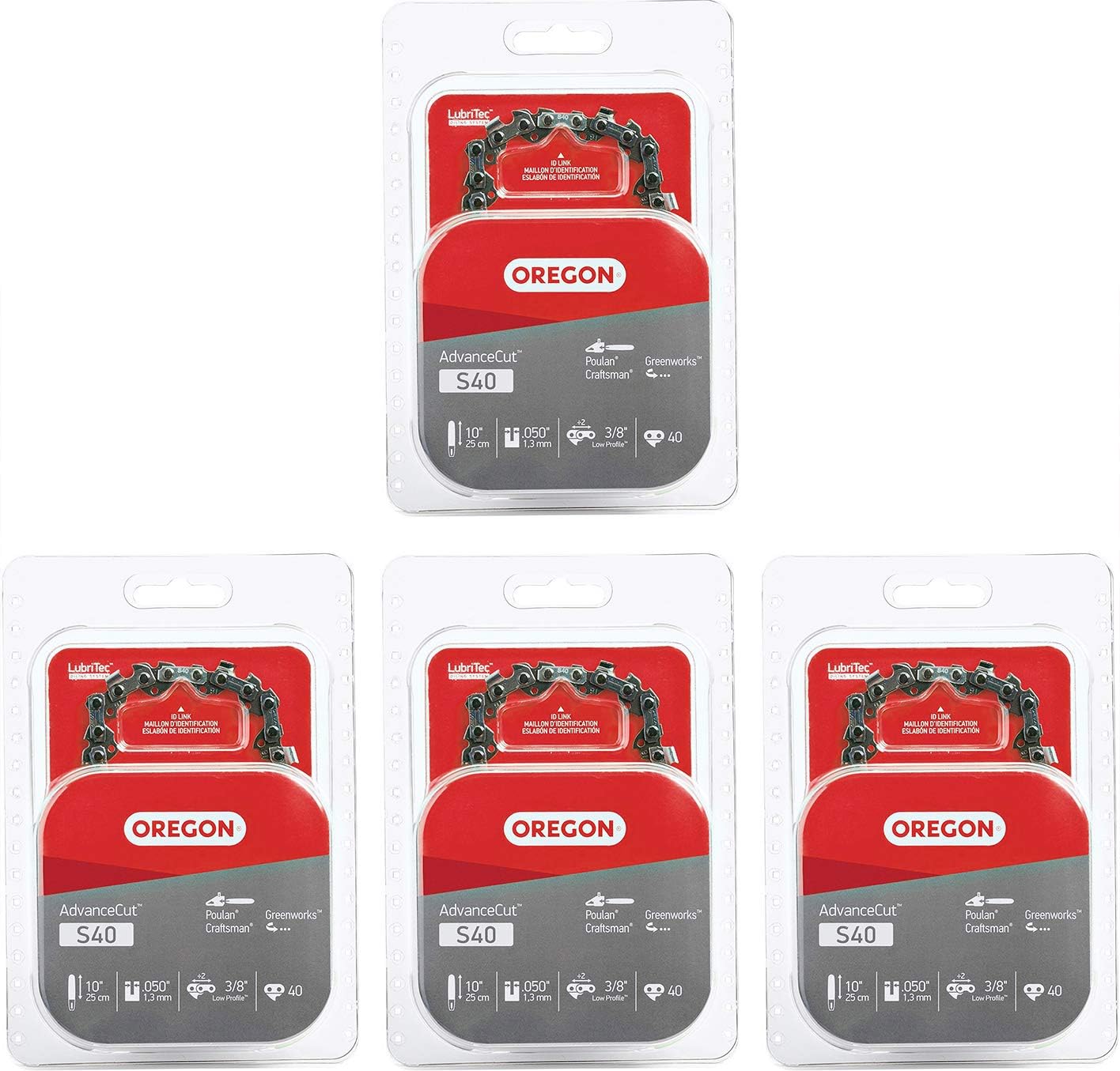 Oregon S40 AdvanceCut 10-Inch Chainsaw Chain, Fits Craftsman, Poulan, Remington: Garden & Outdoor