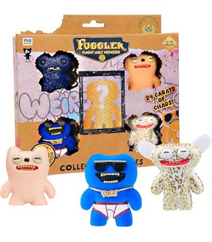 Amazon.com: Fuggler Gold Edition Collectible Figures 5 Pack Deluxe