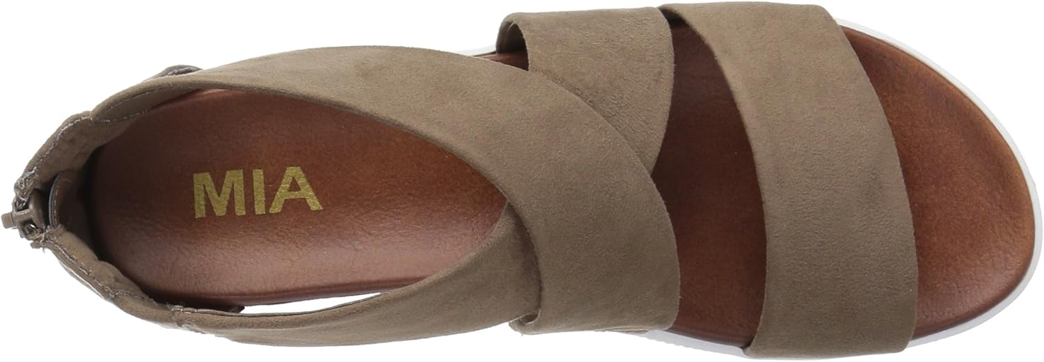 mia deana sandals taupe