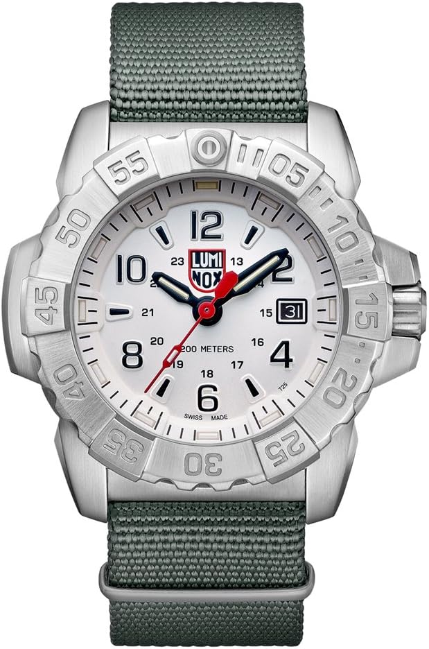 Luminox Mens Quartz Watch, Analogue Classic Display and Nylon Strap XS.3257