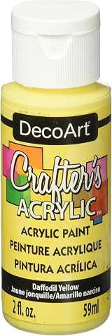DecoArt Crafter's Acrylic Paint Daffodil Yellow 59ml - Brand DecoArt