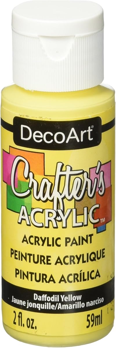 DecoArt Crafter's Acrylic Paint Daffodil Yellow 59ml - Brand DecoArt