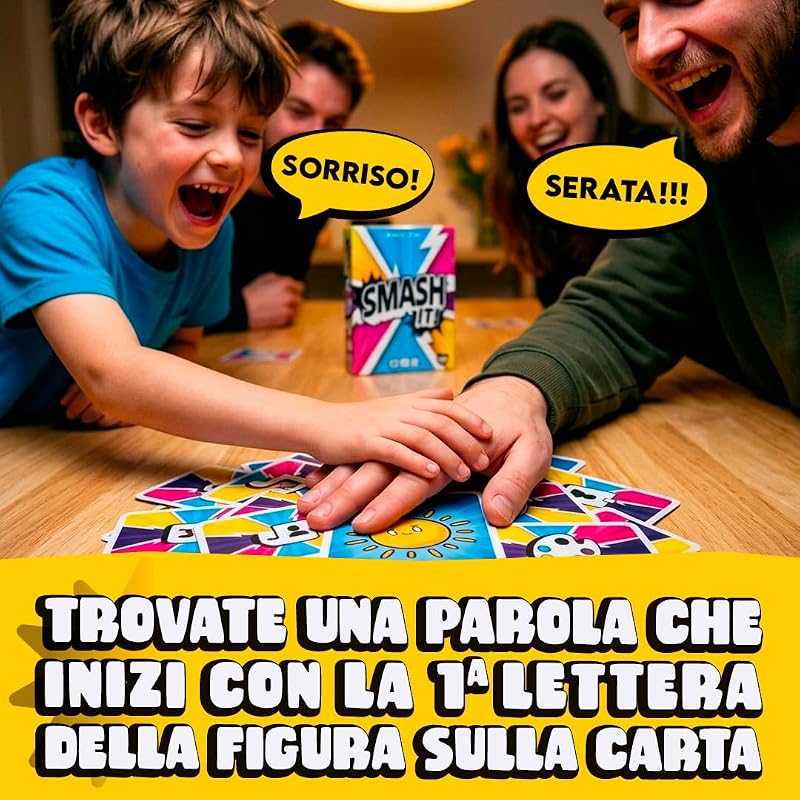 Smash It – Gioco da Tavolo per Famiglia e Amici – Gioco di Carte di rapidità e Divertimento – da 2 a 8 Giocatori – Partite da 10 Minuti – Idea Regalo - Il Gioco da Viaggio Ideale