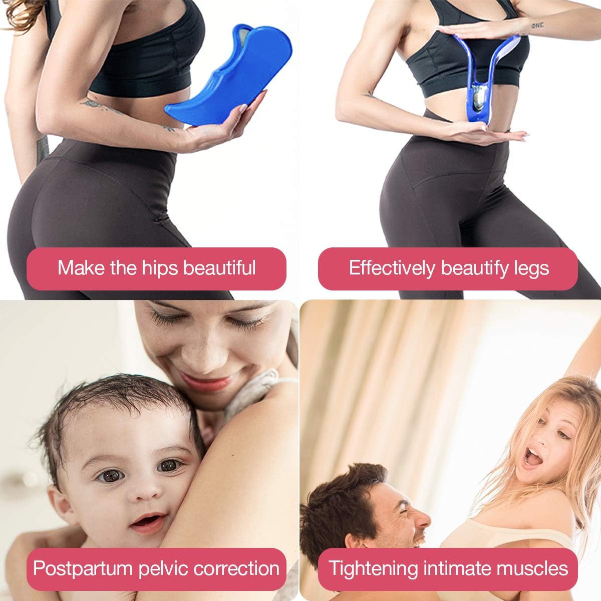 LVCHEN Hip Trainer Buttocks Lifting Pelvic Floor Muscle and Inner Thigh Trainer Hips Exerciser Bladder Control Device: Sports & Outdoors