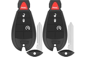 Vurkcy Key Fob Replacement for 2013-2021 Dodge Ram 1500/13-18 Ram 2500 3500 4500 5500 Car Keyless Entry Remote Control,GQ4-53T,4 Buttons,2Pcs