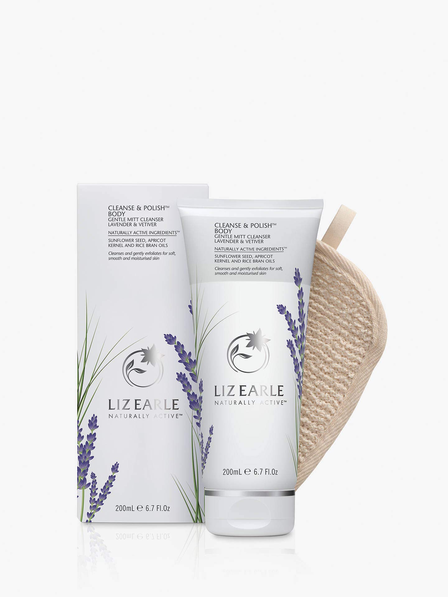 Liz Earle Cleanse and Polish Body, Gentle Mitt Cleanser … (Lavender and Vetiver)