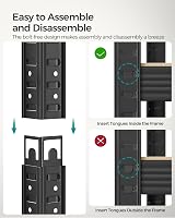 SONGMICS 5 Tier Storage Shelf 50 x 100 x 200 cm 600 kg Capacity Black GLR050B01 view 6
