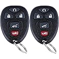 Keyless Entry Remote Control Car Key Fob for 2007-2016 Chevy Suburban Tahoe Traverse/Buick Enclave/GMC Acadia Yukon/Cadillac Escalade FCCID: OUC60270 OUC60221(5Btn 2 Pcs)