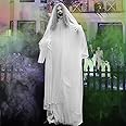 JETEHO 67" Halloween Animatronics Ghost Decoration Outside Life Size Scary Halloween Decorations Outdoor Indoor Sound & Touch Activated Light Up Eyes and Spooky Sound Haunted House Decorations