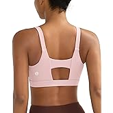 RUNNING GIRL Sports Bra for Women High Support, Molded Cup High Impact Sports Bras with Sewn in Pads