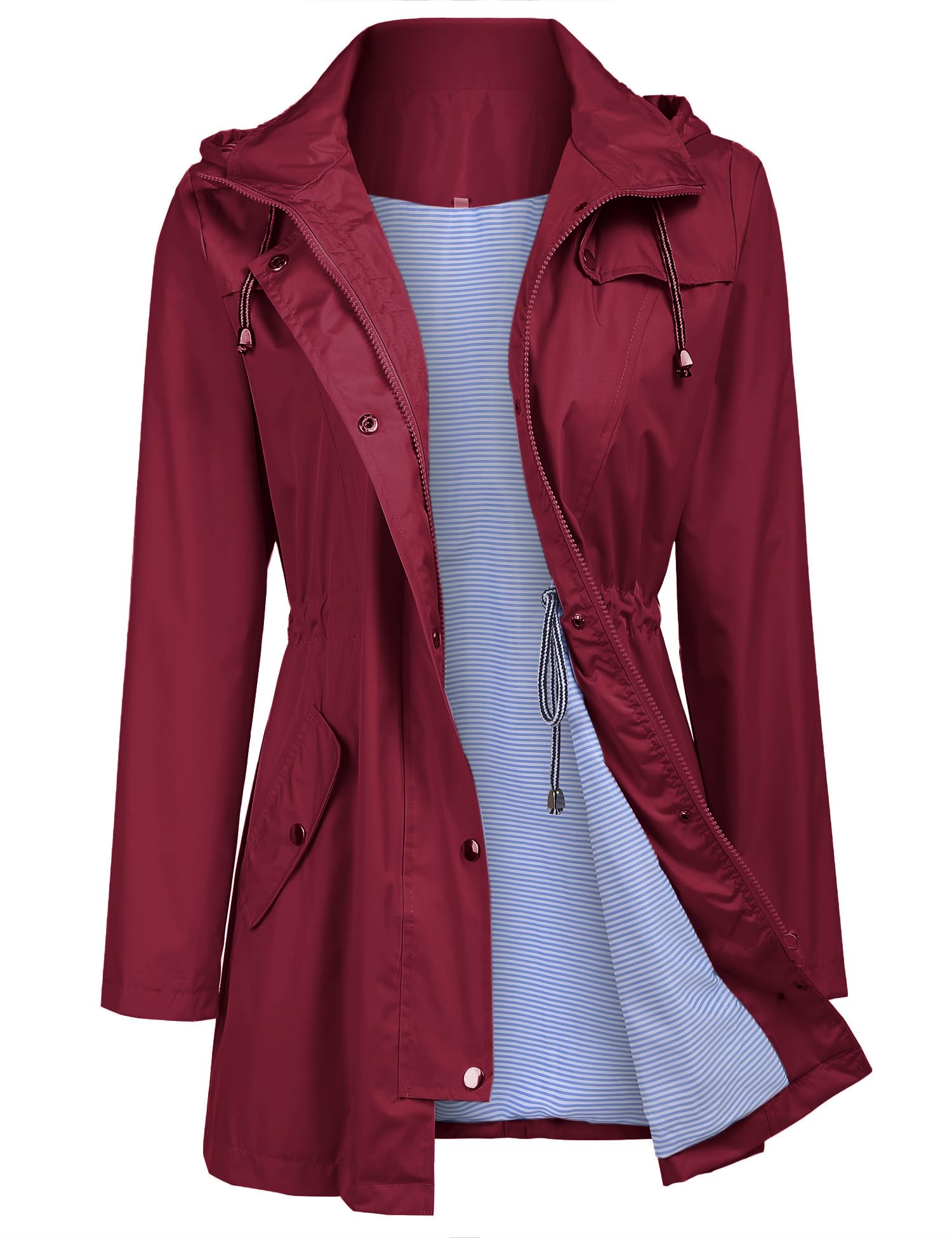 Windbreaker Amazon Women's Hooded Raincoat Gyabnw Women
