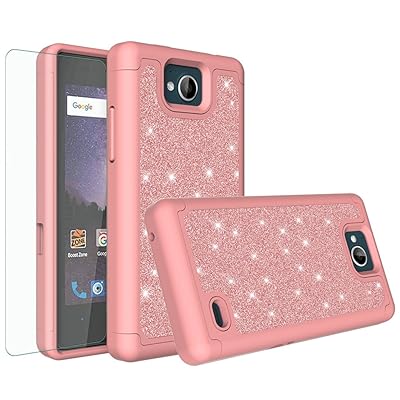 Rose Gold Glitter Bling Hybrid Case for ZTE Majesty Jamaica Ubuy