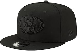 New Era NFL 9FIFTY Black On Black Adjustable Snapback Hat Cap One Size Fits All