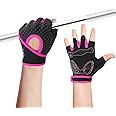 Luwint Kids Workout Gloves, Ventilated Grip Exercise Gloves for Boys and Girls Weightlifting Hanging Gym, Children 3-12 Years