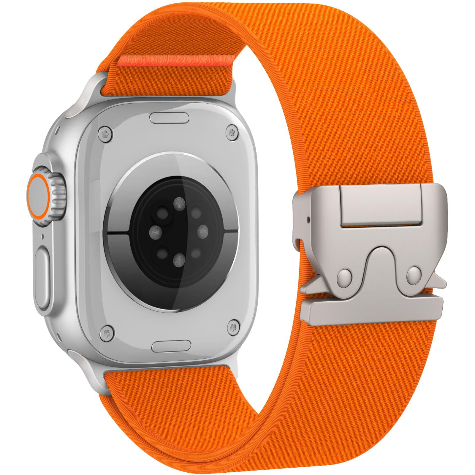 Photo 1 of Elastic Sport Band for Apple Watch Ultra 3/2/1 Bands 49mm 46mm 45mm 44mm 42mm 41mm 40mm 38mm Men Women, Adjustable Parachute Buckle Nylon Fabric Wristband for iWatch Series 11 10 SE 9 8 7 6 5 4 3