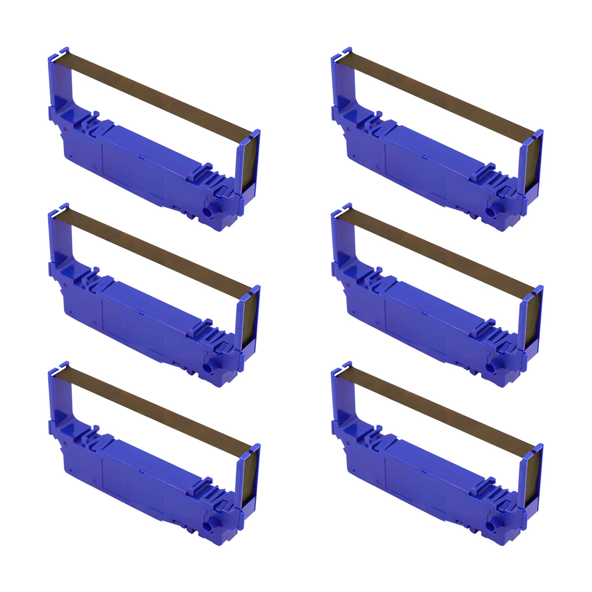 Printerfield 6-Pack Compatible Ribbon Ink Cartridge Replacement for Star SP700 Printer – Purple