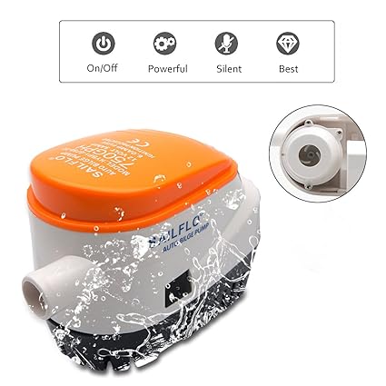 Automatische Tauchpumpe Bilgenpumpe Boot – Maso 12 V 750 GPH AUTO mit Schwimmerschalter