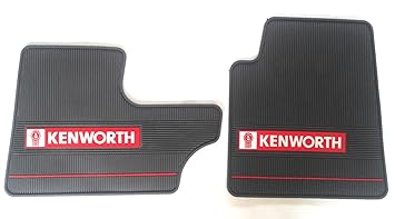 Kenworth Oem Dark Gray Rubber Floor Mats W Logo Fits T600 60 T800 W900 Model 2006 2016 See Bullet Points All Weather Terrain