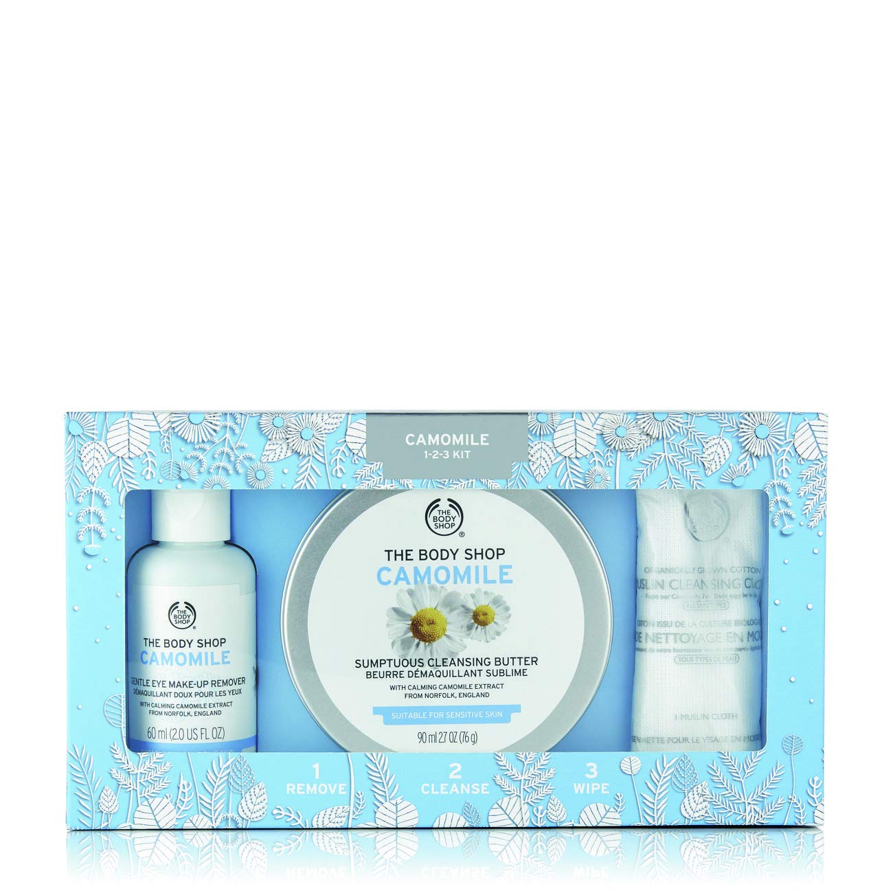 The Body Shop Camomile Makeup Removing Kit #vegan #drugstore #makeup #brands The Body Shop Camomile Makeup Removing Kit