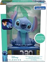 Lexibook Disney Stitch Nightlight Alarm Clock LR800D Blue view 3