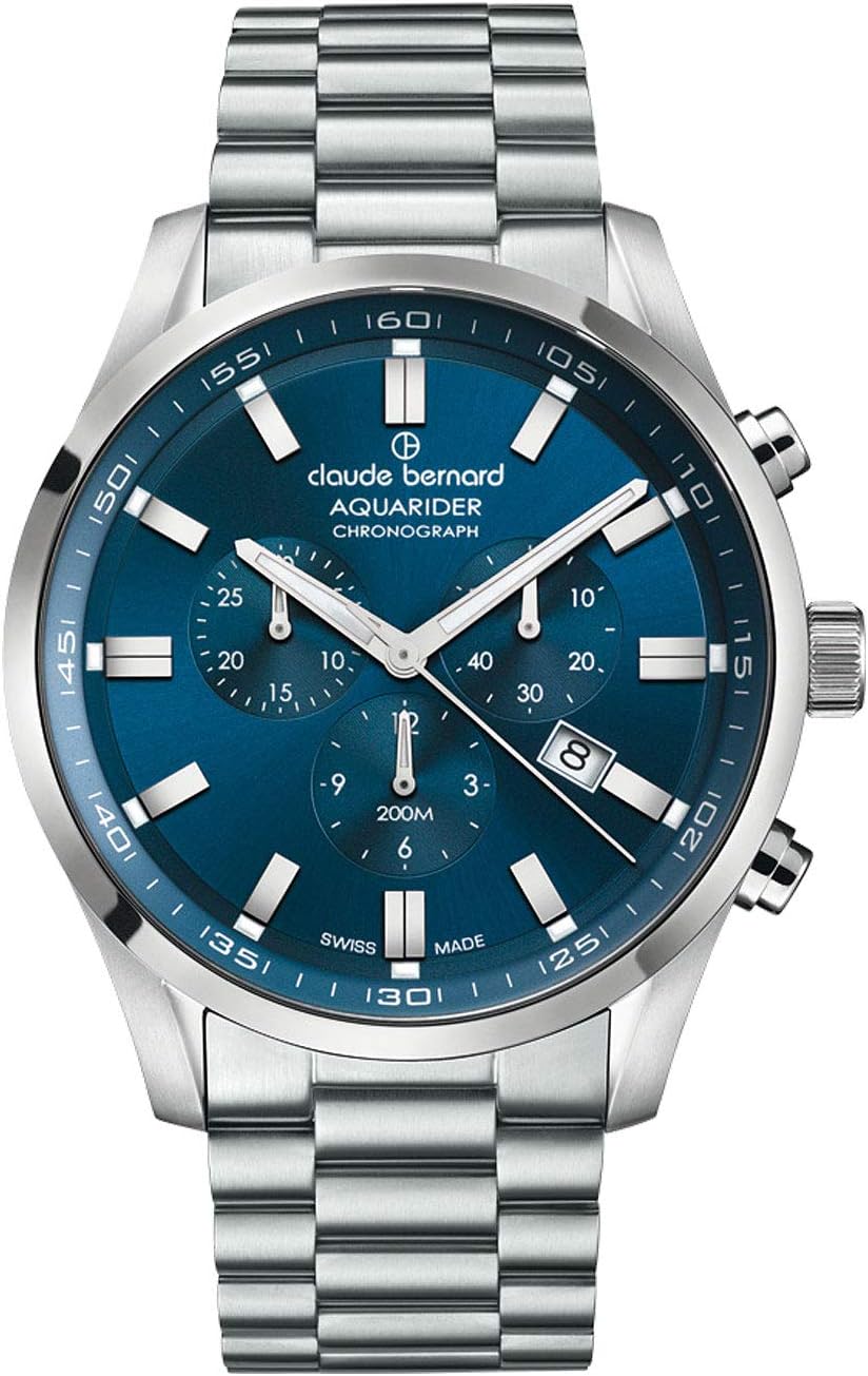 Gents-Wristwatch Sporting Soul Aquarider Date Chronograph Analog Quartz 10222 3M BUIN1