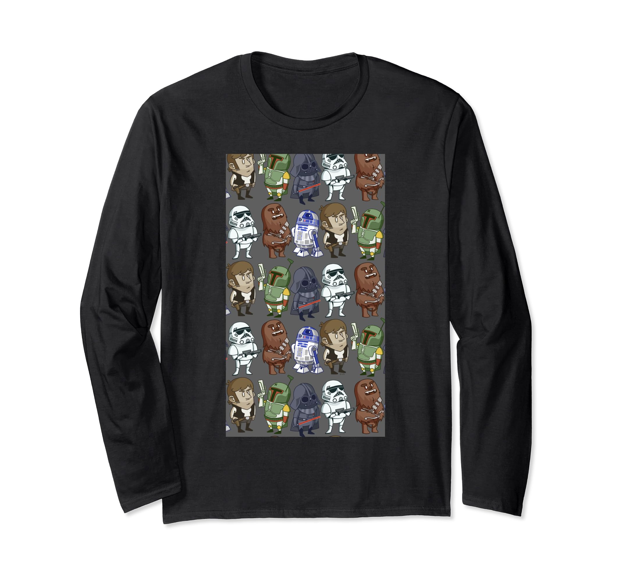 Star Wars Character Doodles Long Sleeve T-Shirt